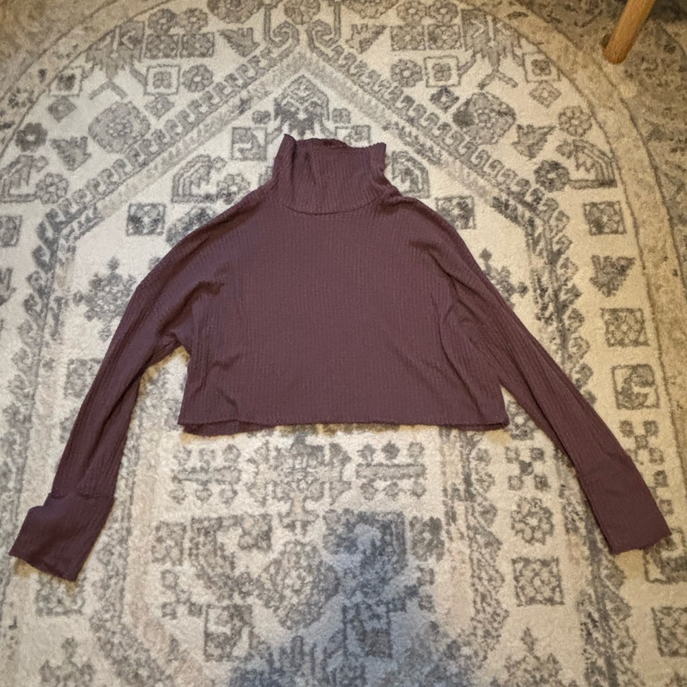 Wild Fable Textured Knit Top in Mauve